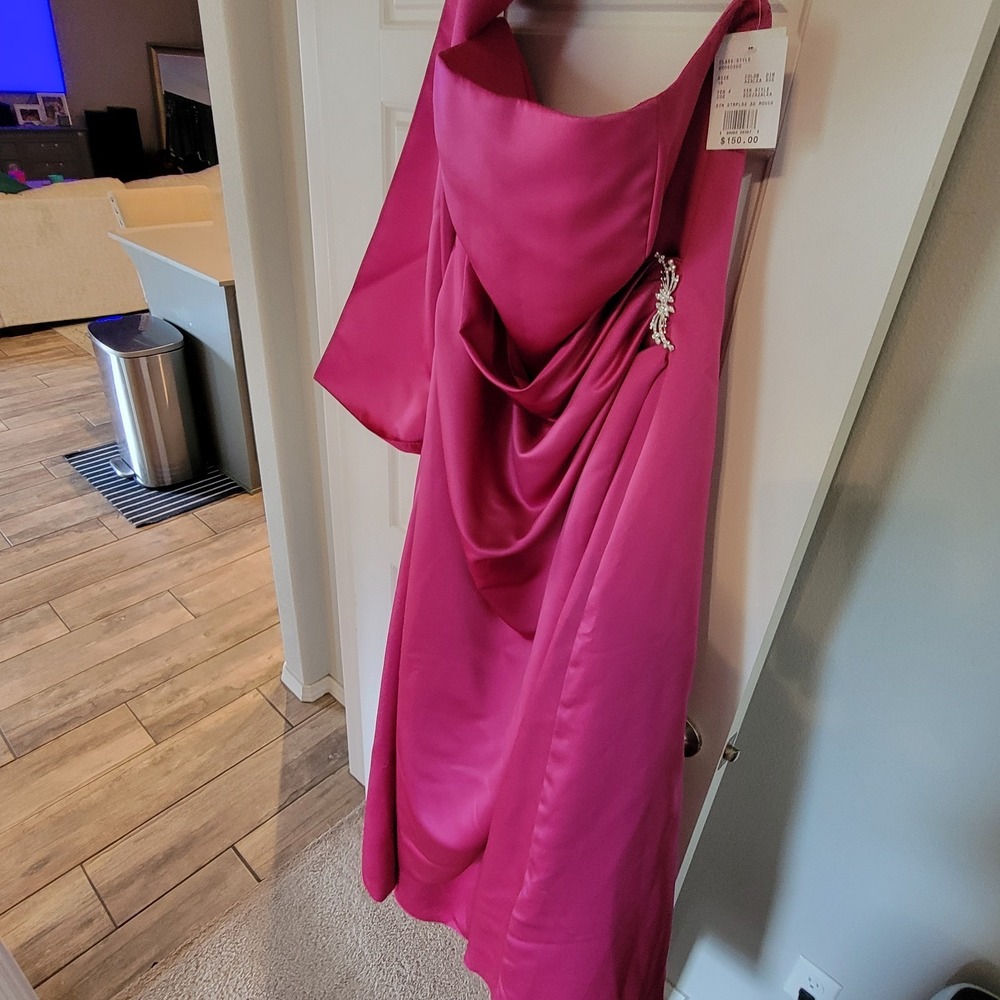 Davids Bridal Michaelangelo Pink Strapless Wedding Dress Size‎ 18 Ball Gown New
